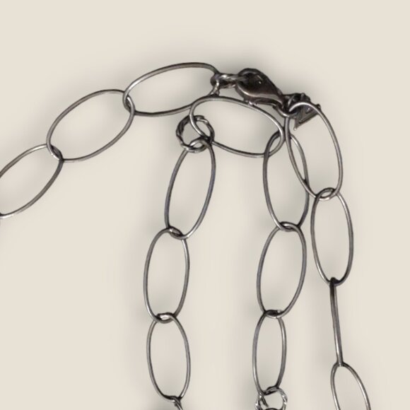Silpada Sterling Oxidized  Link Necklace - Picture 4 of 5